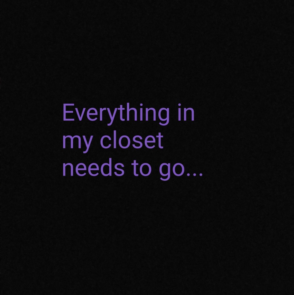 Closet cleaning